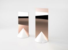 Signs by Jérémy Murier #mirror #cone #ceramic #copper