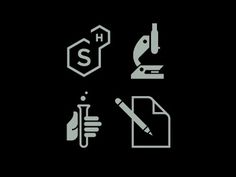 Dribbble - Brand icons by Matt Lehman #white #icon #design #icons #black #simple #logo #science