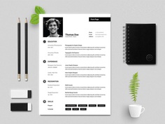 Free Creative Resume Template with Simple and Elegant Design