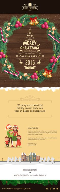 #Christmas #Responsive #Email Template with Online #Builder for Christmas #Wish http://goo.gl/f3Dnmt