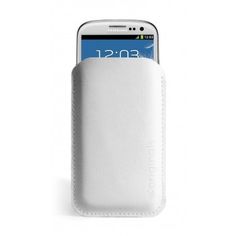 Mujjo Samsung Galaxy S3 Sleeve White #white #sleeve #s3 #leather #galaxy #mujjo