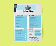 Free Stylish Resume Template with Cover Letter