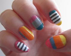 55 Stripe Nail Art Ideas