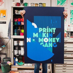 Fresh printed like a million bucks.. #screenprint #printmakingmoneygang #gezeever