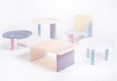 Haze Series by Wonmin Park #colored #furniture #resin