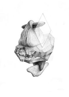 In/Organic on Behance #abstract #form #conceptual #illustration #pencil