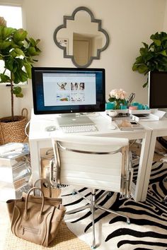 Home Office Style #office #home office #minimal office
