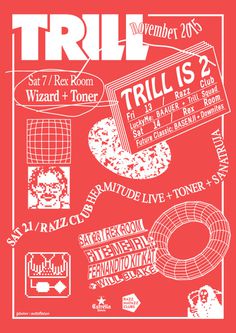 Poster for Trill Nov 2nd anniversary atfc's 2015
