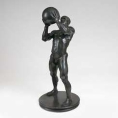 Bronze Sculpture 'Ball Stemme-Athlete'. Franz von Stuck