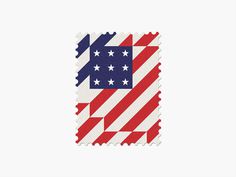 USA #stamp #graphic #maan #geometric #illustration #minimal #2014 #worldcup #brazil