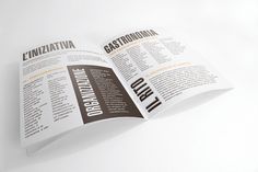 Riscopriamo Il Borgo on the Behance Network #design #graphic #layout #brochure #typography