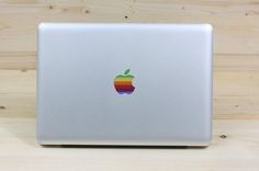 Macbook pro air 11 13 15 17 Retro Rainbow Apple Logo by jim1105 #apple retro