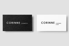 Corinne Cosmetics by Anna Trympali #logotype #logo #typography #stationary #graphic design #business cards