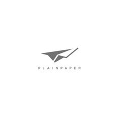 Plainpaper Logo | Logo Design Gallery Inspiration | LogoMix #plane #minimal #logo #plain #paper