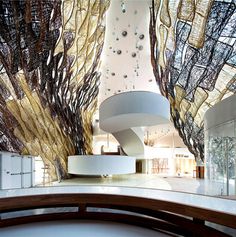 Braided Marble by Benedetta Tagliabue and Decormarmi for Marmomacc interior view spanish pavilion #interior #architecture #art #installation