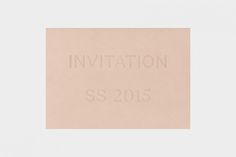 PB 0110 – SS 2015 Invitation – Haw-lin Services #typography