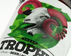 Trophy Beer #beer #illustration #typography
