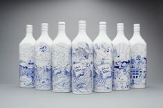 LOVE Creative / Chris Martin / Johnnie Walker House image #print #bottle #illustration