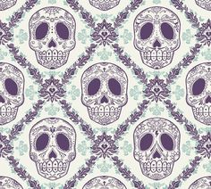 coqueterías - faggotxtronn: (via thefeedback) #pattern #skulls