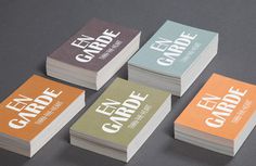 En Garde Corporate Design Verena Michelitsch #business #card #print #identity #logo #cards