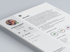 UI Inspired Resume - Free Resume Template for UI Designer