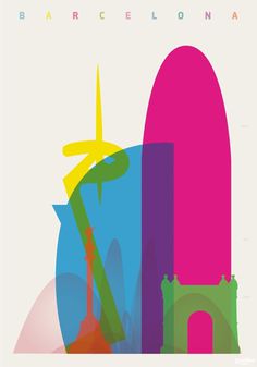 Shapes of Cities : Yoni Alter #overprinting #yoni #cities #alter #illustration #skyline