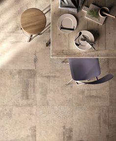 Floor Tiles Inspired by the Surfaces of the Recent Past - #floor, flooring, #tiles, #walls