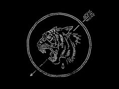 Tiger Badge #classic #tiger #orange #illustration