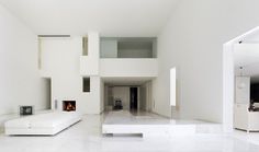 Tecas 43 residence white living area #interior #architecture #residence #futuristic