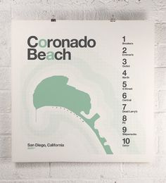 ORANGEandPARKcom / coronado surf print #posters