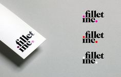 WE RECOMMEND Fillet inc. #brand #identity #logo #kern #typography