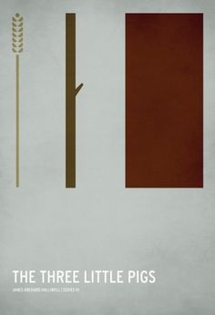 The Curious Brain » Christian Jackson #design #fairytale #graphic #little #pigs #poster #three #minimalist