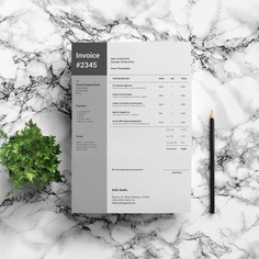 Word Invoice Template | Clean Invoice | Stylish Invoice | Simple Invoice | Invoice Instant Download | Easy Invoice Template | Freelancer