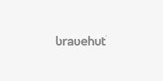 Bravehut logo wordmark on white background