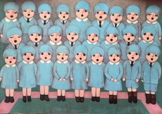 Doll-like Faces and Dark Eyes: Paintings by Ayse Wilson