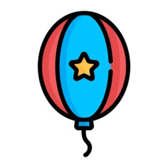 See more icon inspiration related to balloon, miscellaneous, celebration, entertainment, decoration and party on Flaticon.