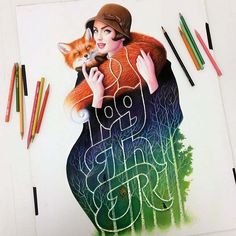 Vibrant Pencil Drawings Full With Colors