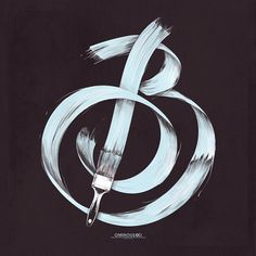 B – Brush A brush is just a brush 'til you use it to express your thought #brush #typography