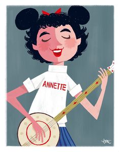 Annette #cartoon #illustration #retro #girl