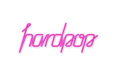 HardPop. #lettering #pink #typography #design #by #logo #face #neon