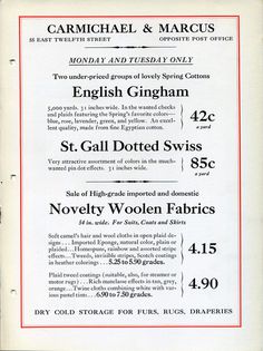 This attractive type specimen features Linotype's Caslon 3 and Gingham fonts in advertising. #type #specimen #typography