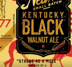 Kentucky Black Walnut Ale Label #beer