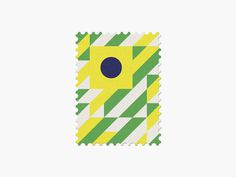 Brazil #worldcup #brazil #stamp #geometric #maan #illustration #minimal #graphic #2014
