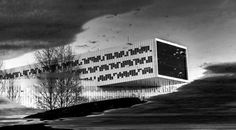 Puddle noir. #contast #building #modern