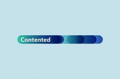 Contented #blue #logo #blu #identity