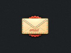 Dribbble - Email by Bryan D #email #envelope #texture