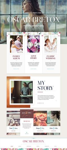 Website design: part 1 by Mike #flat #inspiration #wedding #ux #design #interface #ui #colorful #web #typography