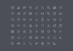 Single Line Icons, Kol Interactive #icon #picto #line #symbol