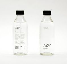 A24+ Silence Water | Bloggokin.it #packaging #label #glass #minimal #minimalist