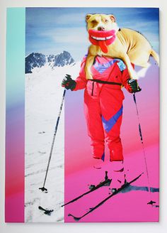 cane big #skiing #collage #gradient